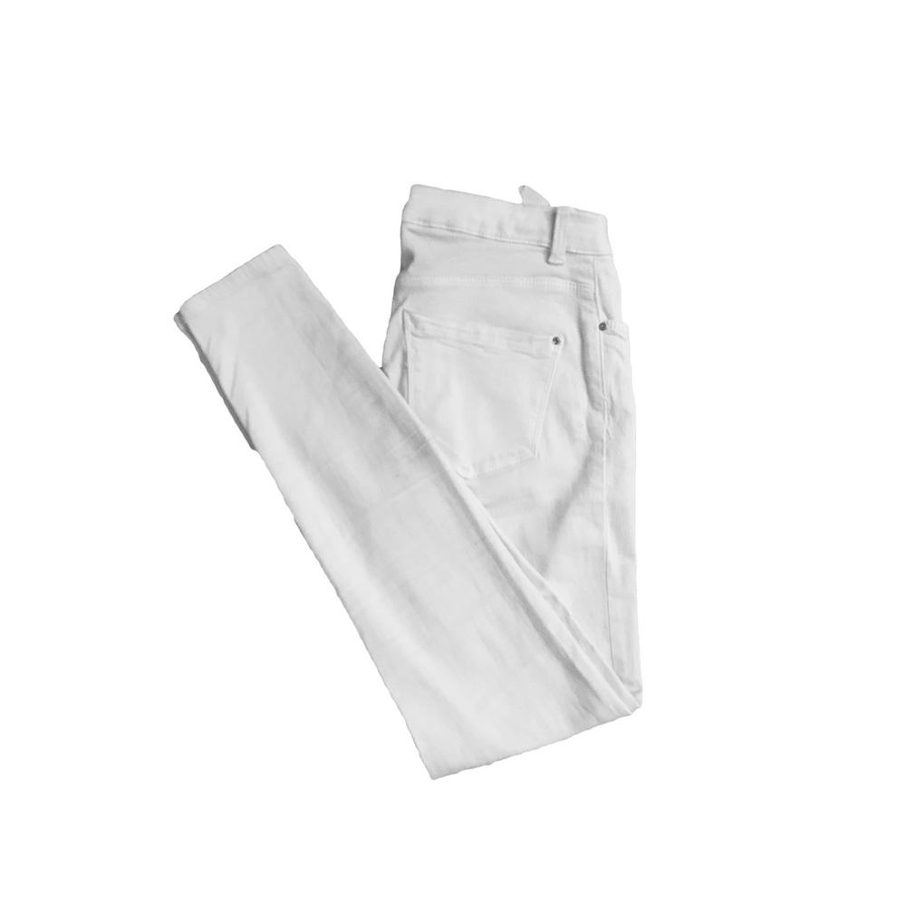 Zara Basic White Denim Jeans